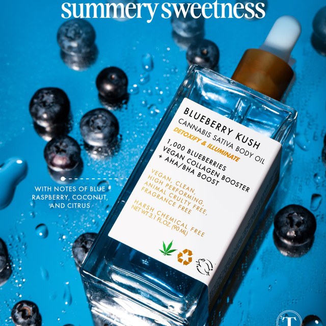 Blueberry Kush Cannabis Sativa Body Oil