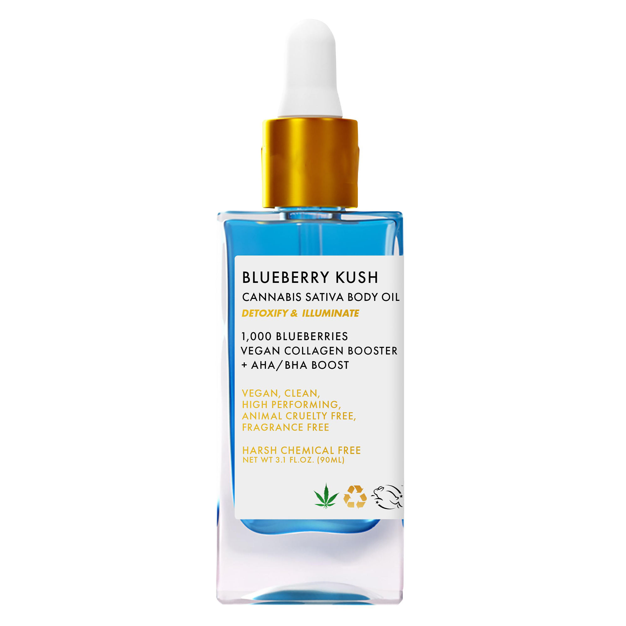 Blueberry Kush Cannabis Sativa Body Oil