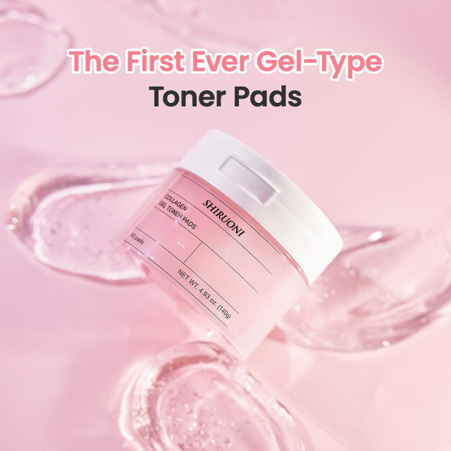 Collagen Gel Toner Pads, Pore Refining & Firming