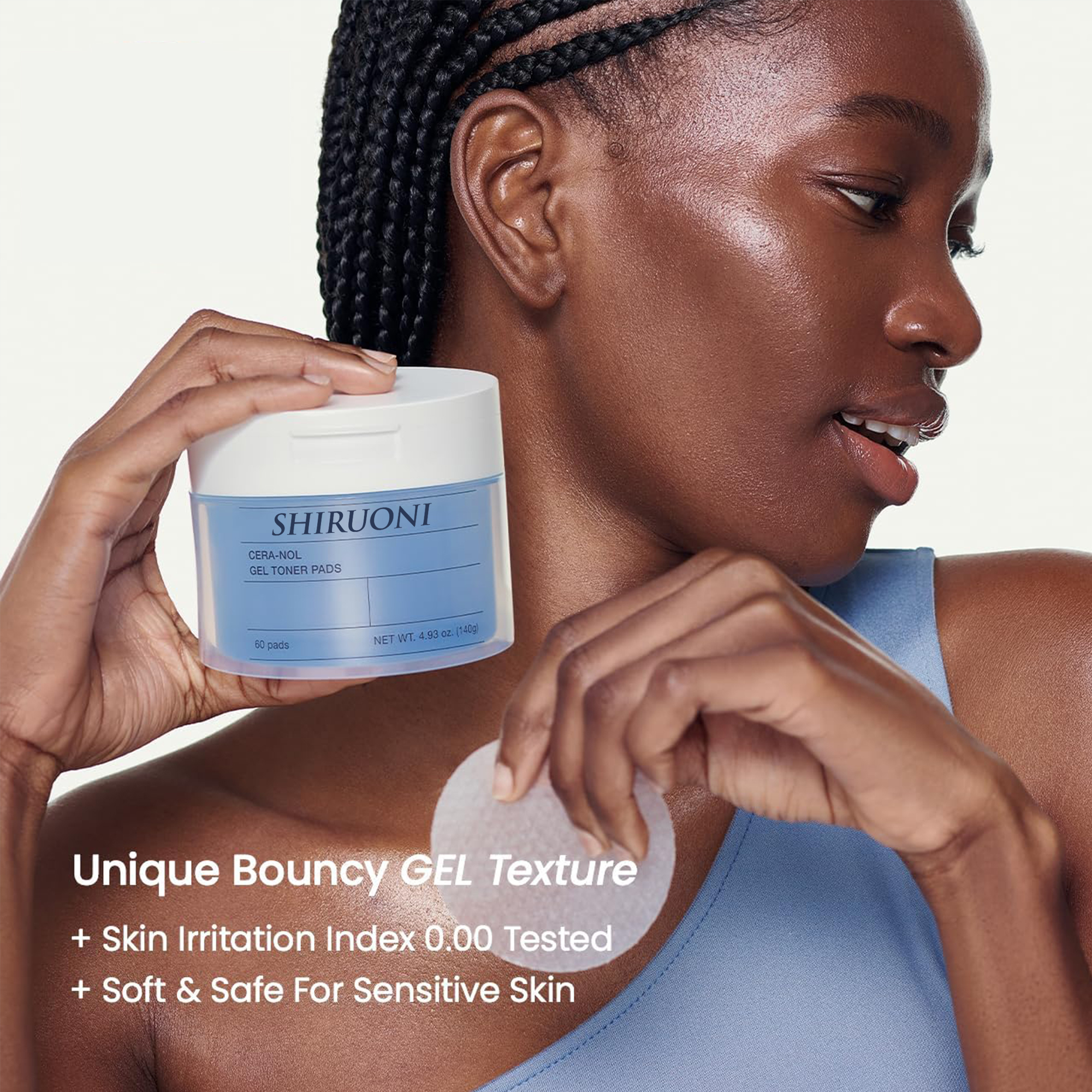 CERA-NOL Gel Toner Pads, Redness Relief