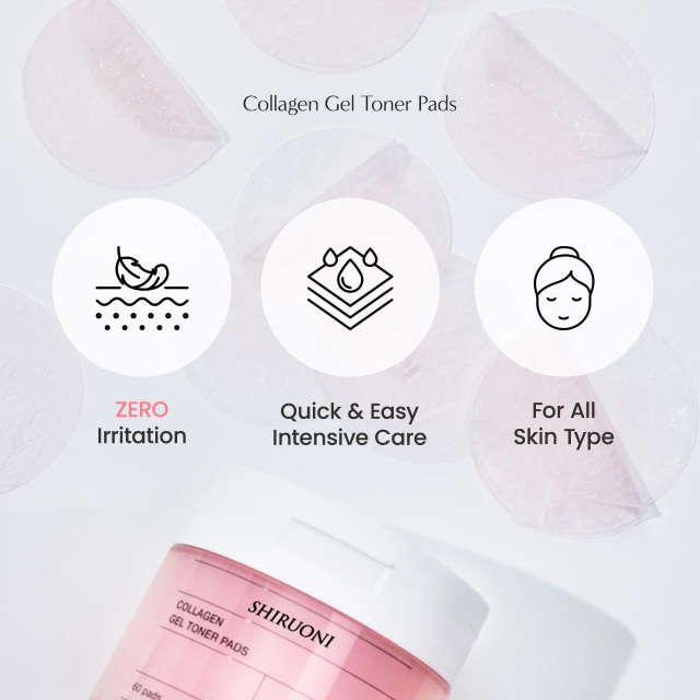 Collagen Gel Toner Pads, Pore Refining & Firming