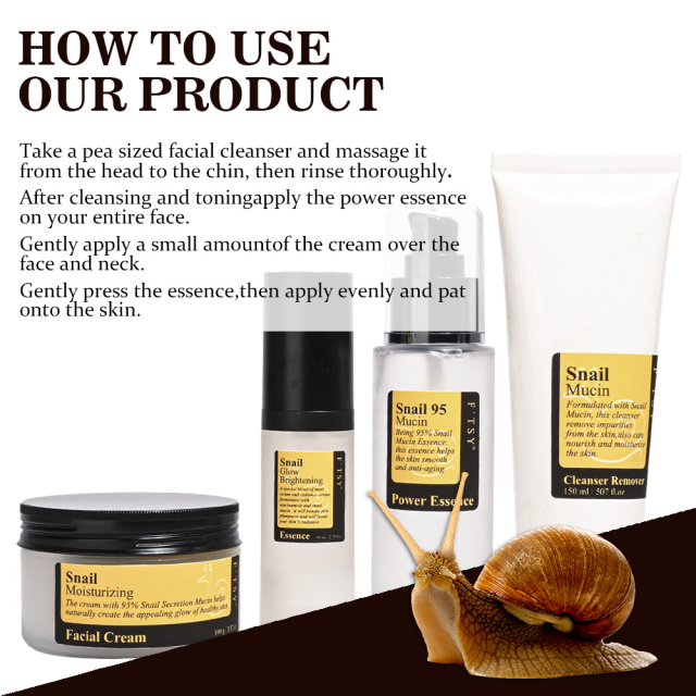 Snail Skincare Set, Hydrating & Repairing