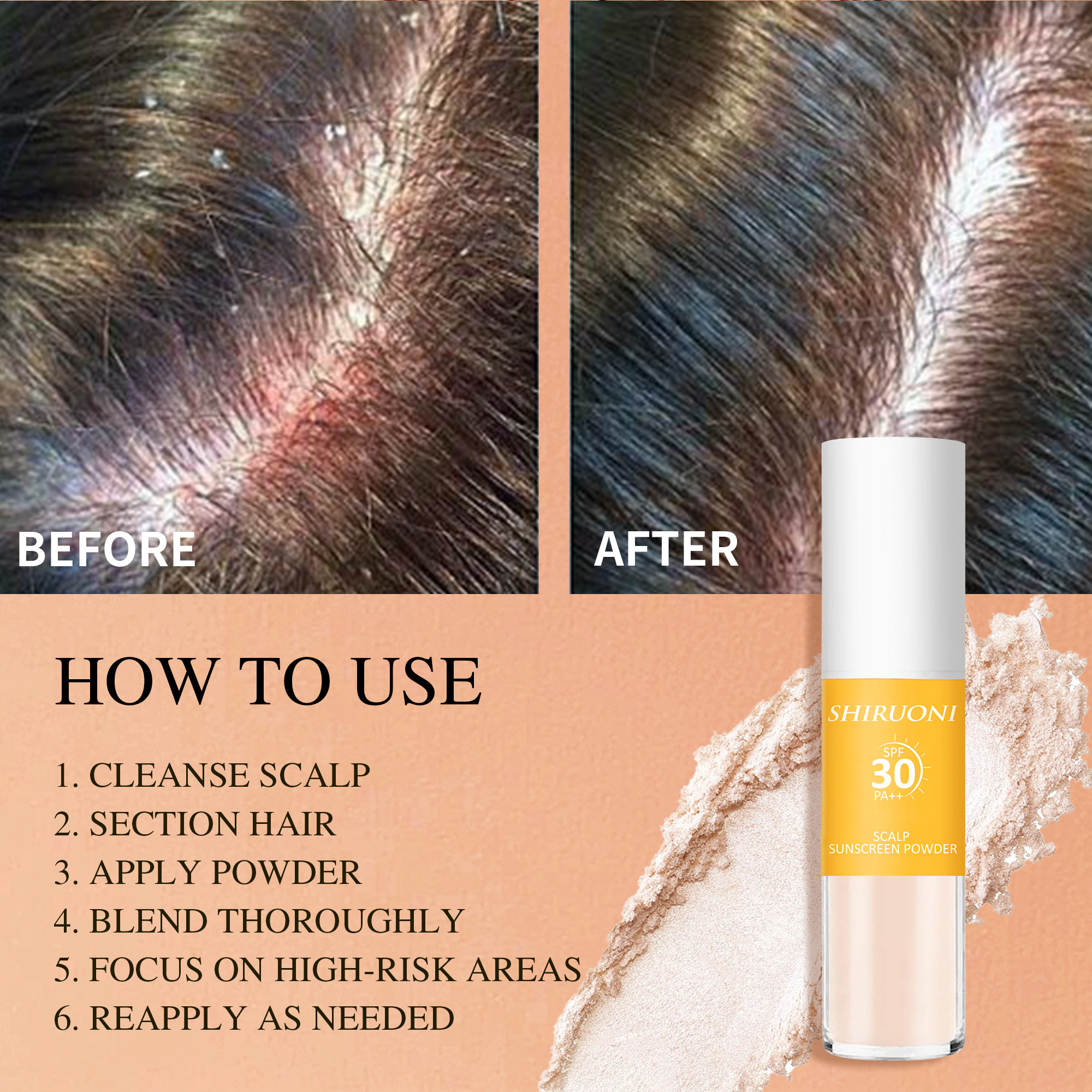 Scalp Sunscreen Powder