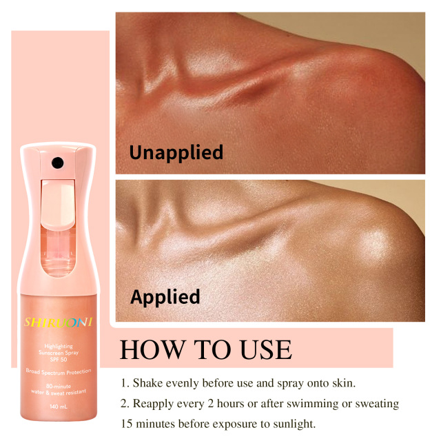 Body Glow Shimmer Sunscreen Spray