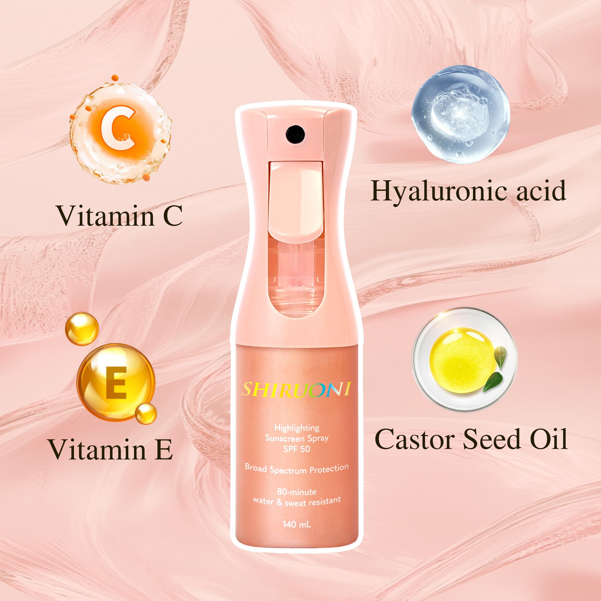 Body Glow Shimmer Sunscreen Spray