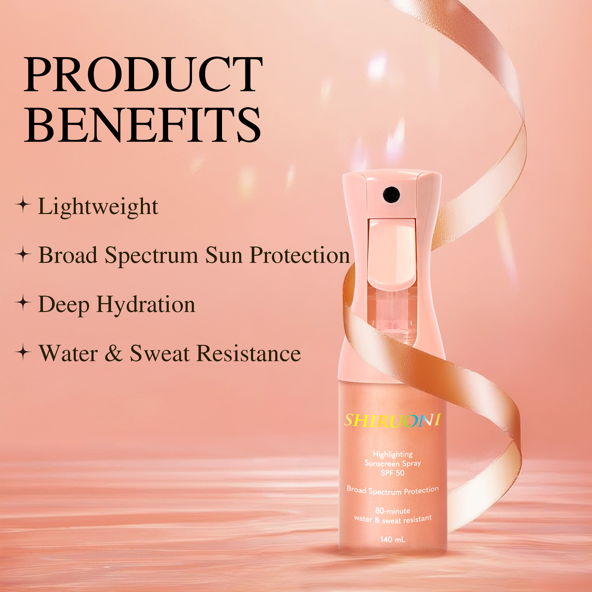 Body Glow Shimmer Sunscreen Spray