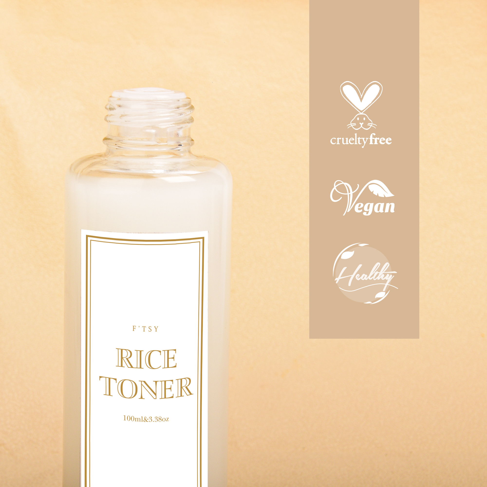 Rice Niacinamide Toner,  Brightening & Moisturizing