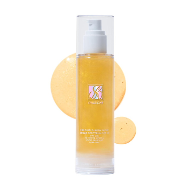 Body Glow Shimmer Sunscreen Gel, Glod & Amber