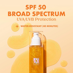 Body Glow Shimmer Sunscreen Gel, Glod & Amber