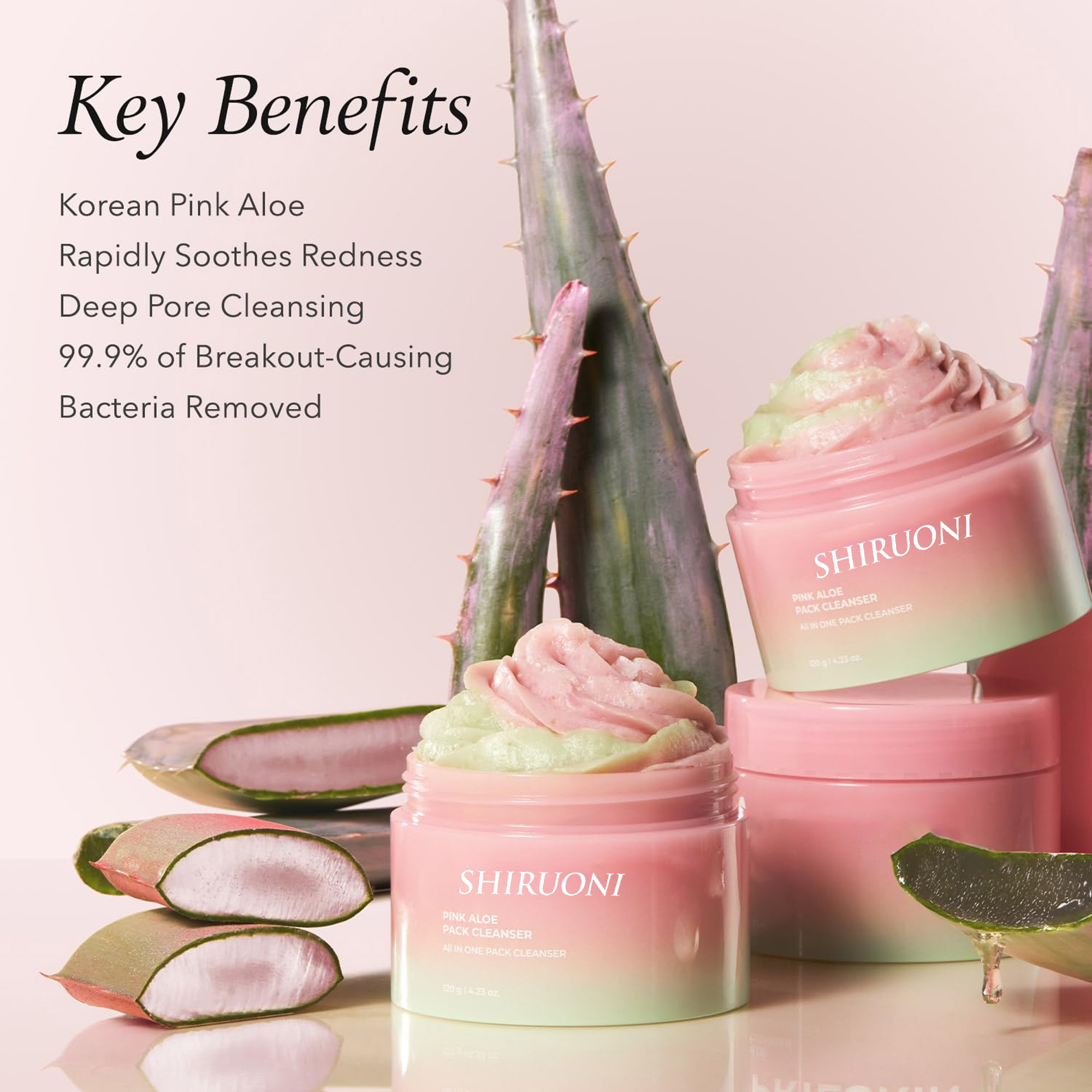 Pink Aloe Mask-to-Foam Cleanser
