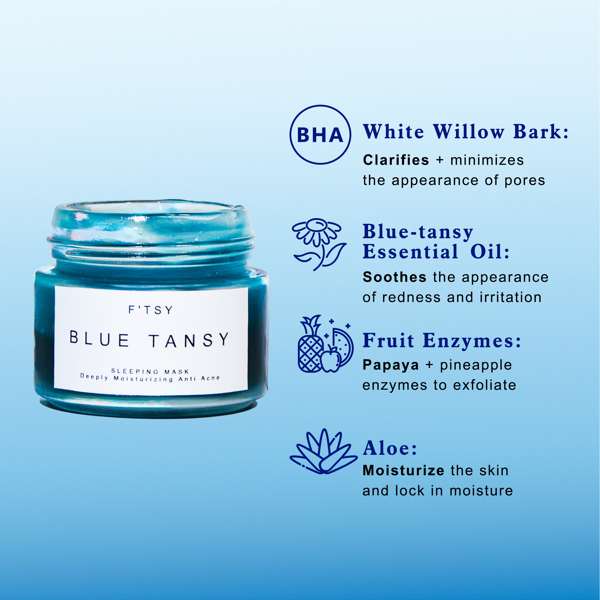 Blue Tansy Sleeping Mask,  Anti-Acne