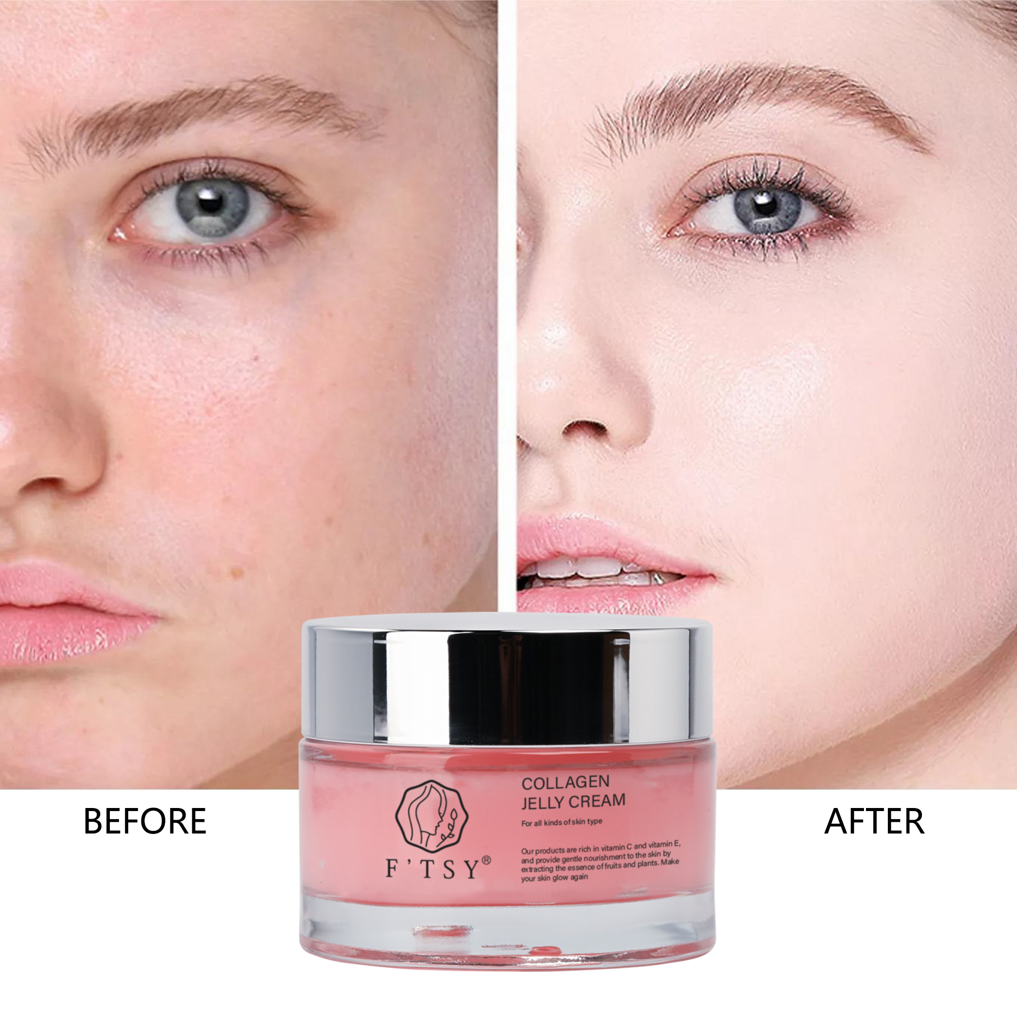 Collagen Jelly Cream Sleep Mask, Whitening