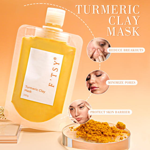 Turmeric Clay Mask, Soothing & Anti-acne