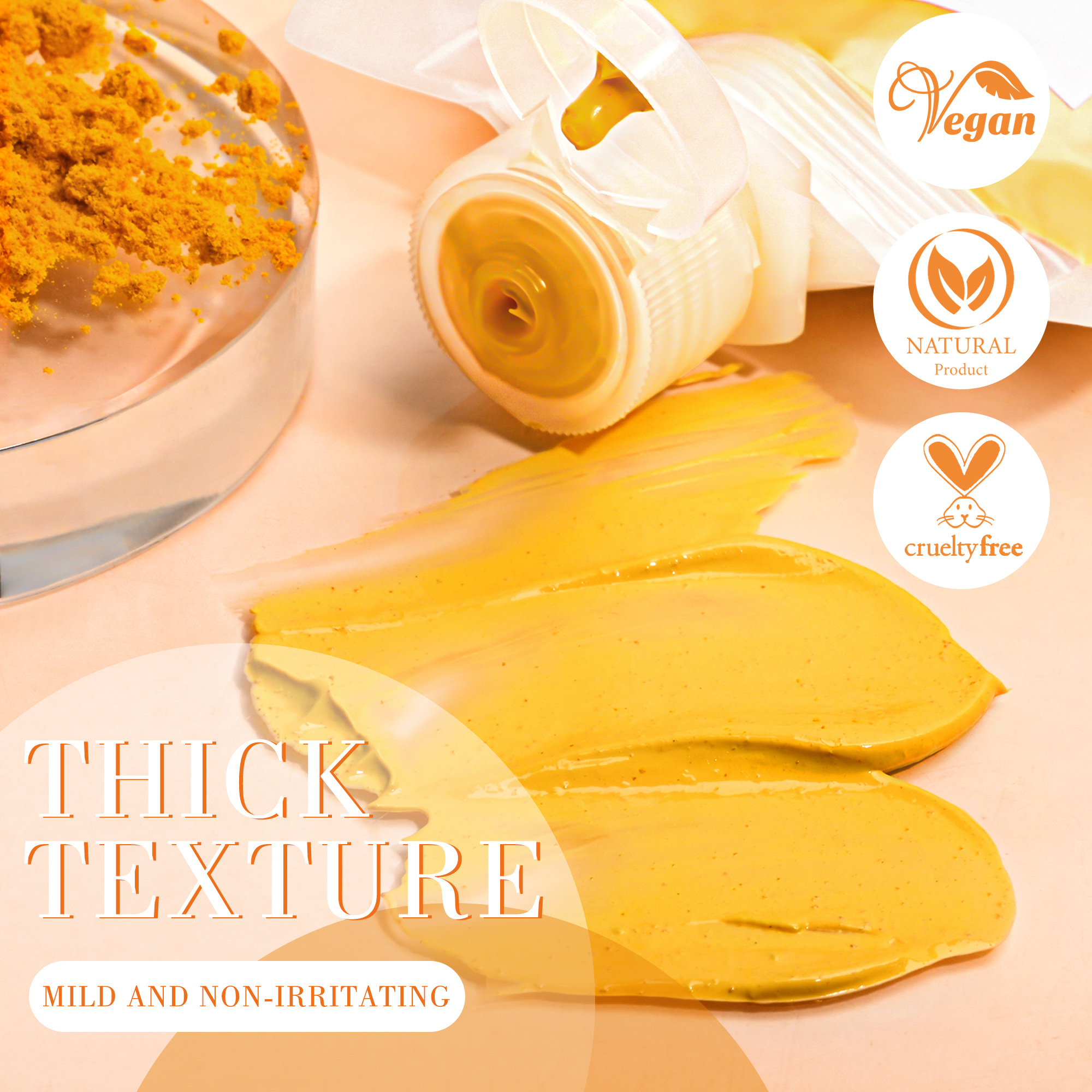 Turmeric Clay Mask, Soothing & Anti-acne