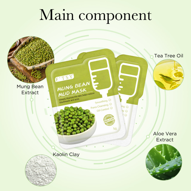 Mung Bean Mud Mask, Oil Control