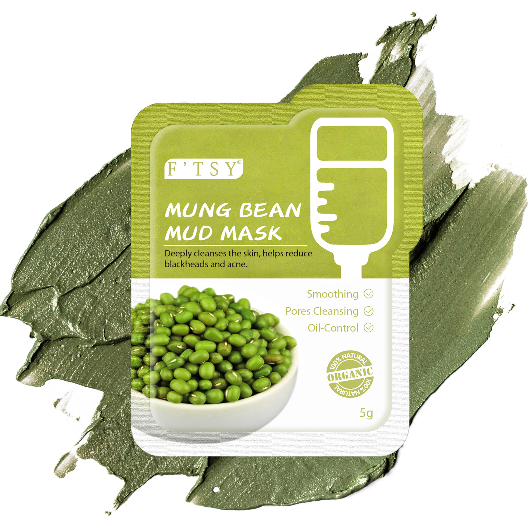 Mung Bean Mud Mask, Oil Control
