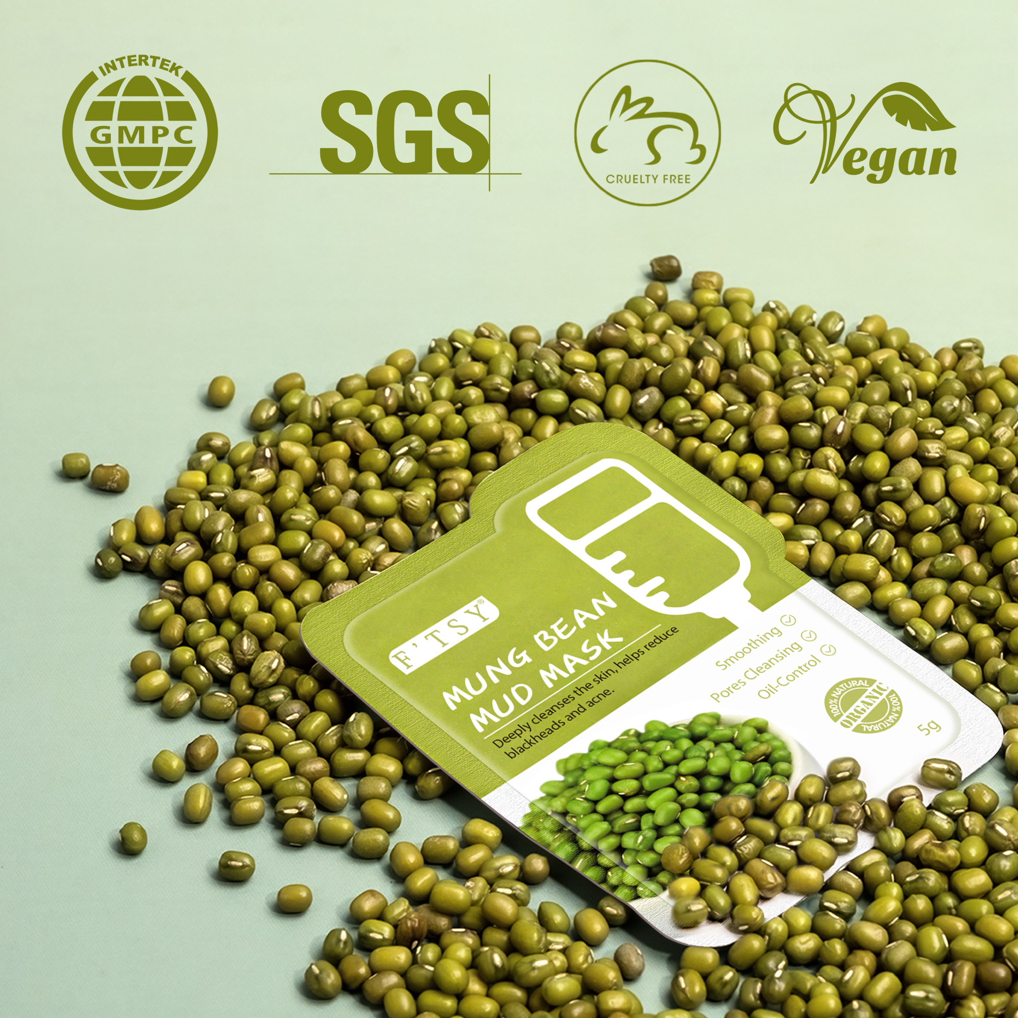 Mung Bean Mud Mask, Oil Control
