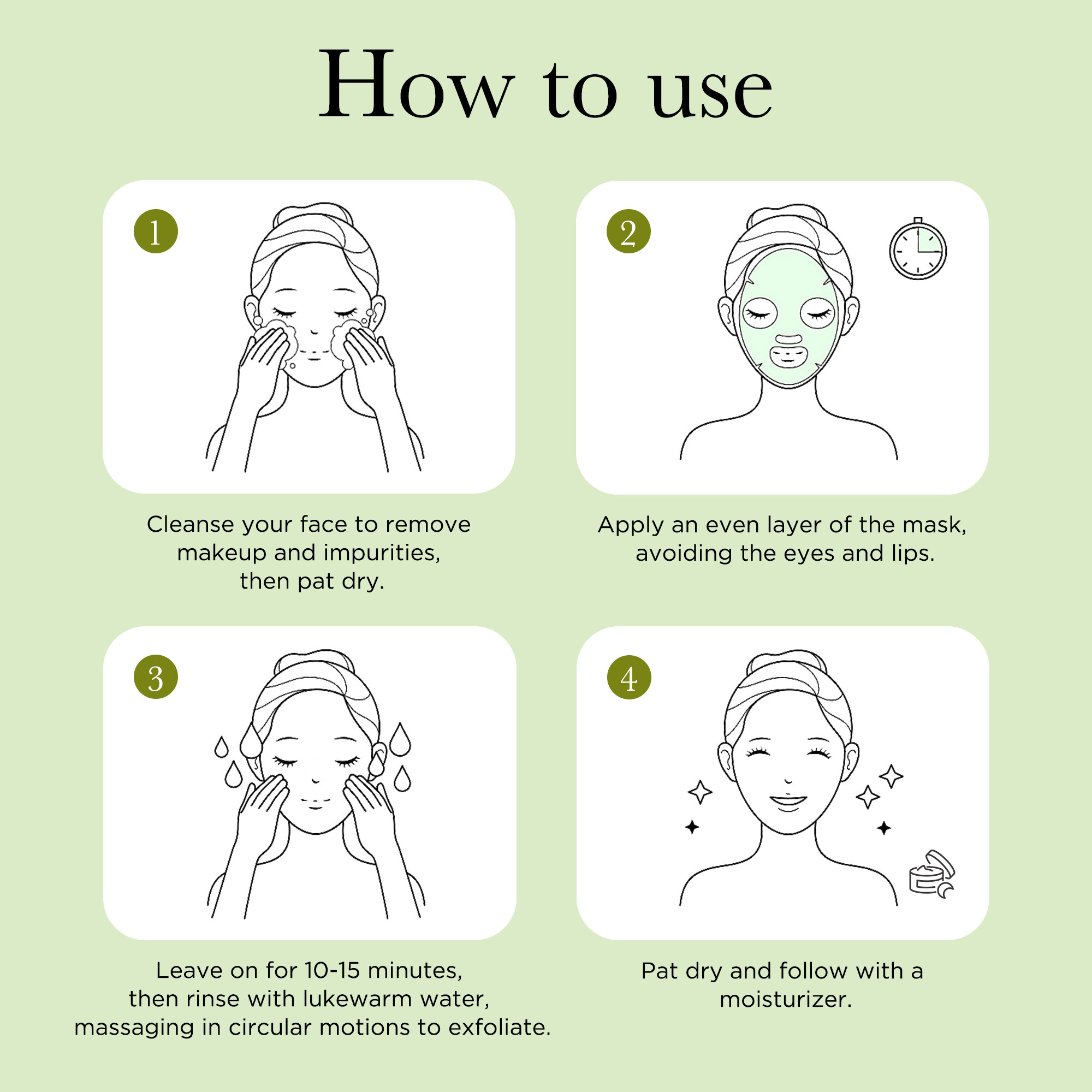 Mung Bean Mud Mask, Oil Control