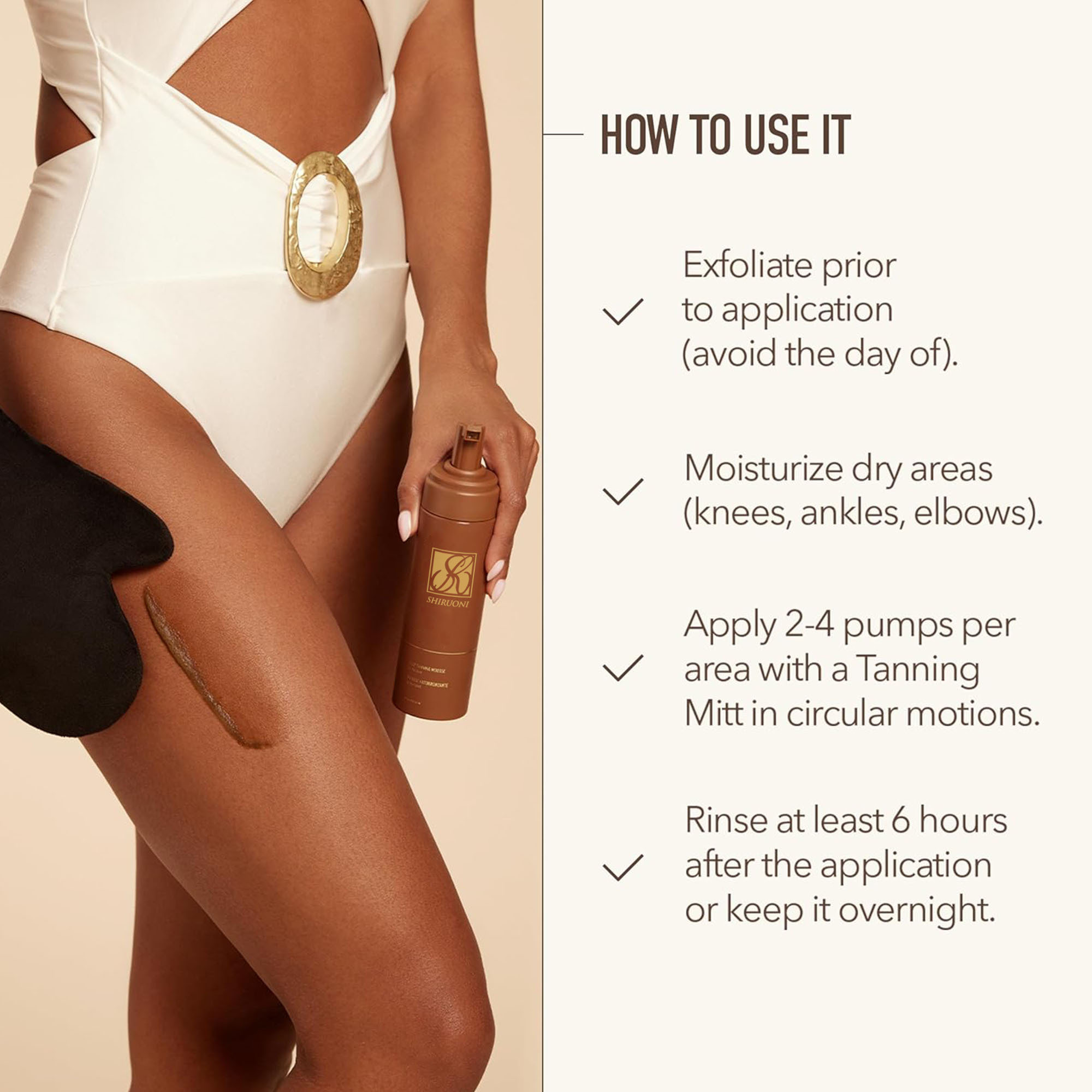 Self-Tanning Mousse, Medium & Dark & Ultra Dark