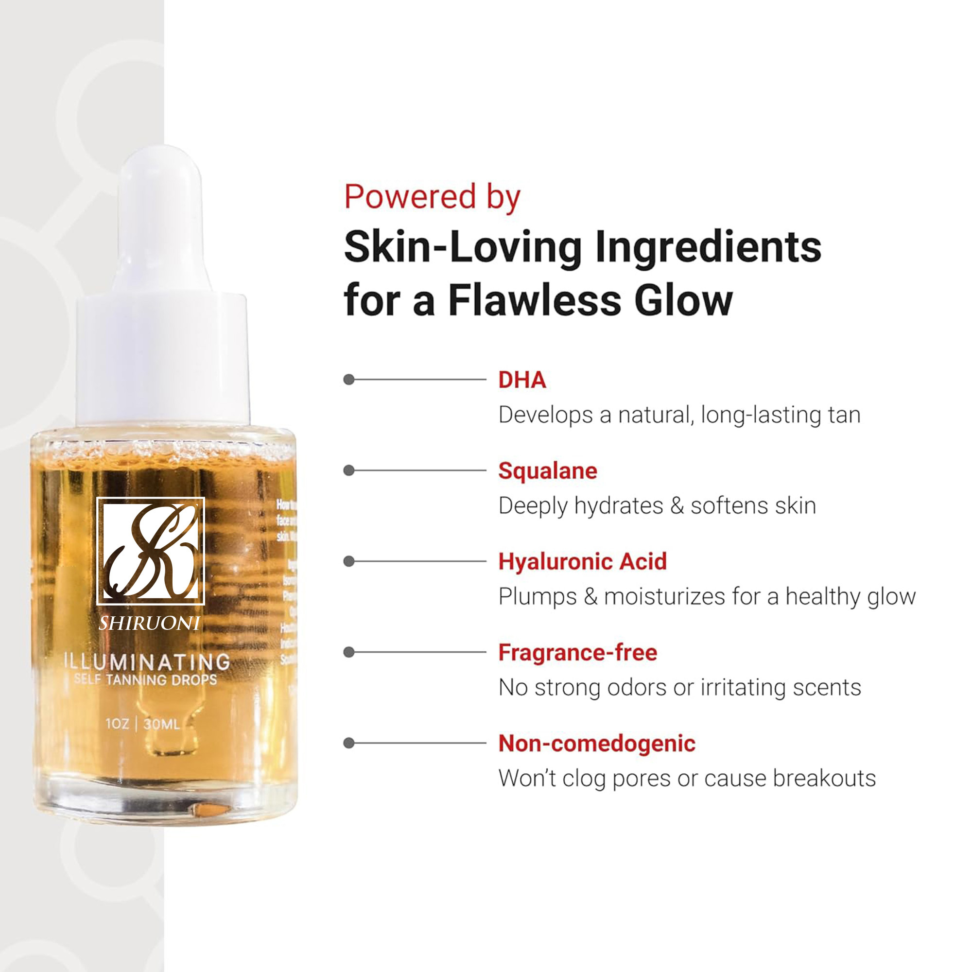 Illuminating Self Tan Drops, DHA Tanning Active
