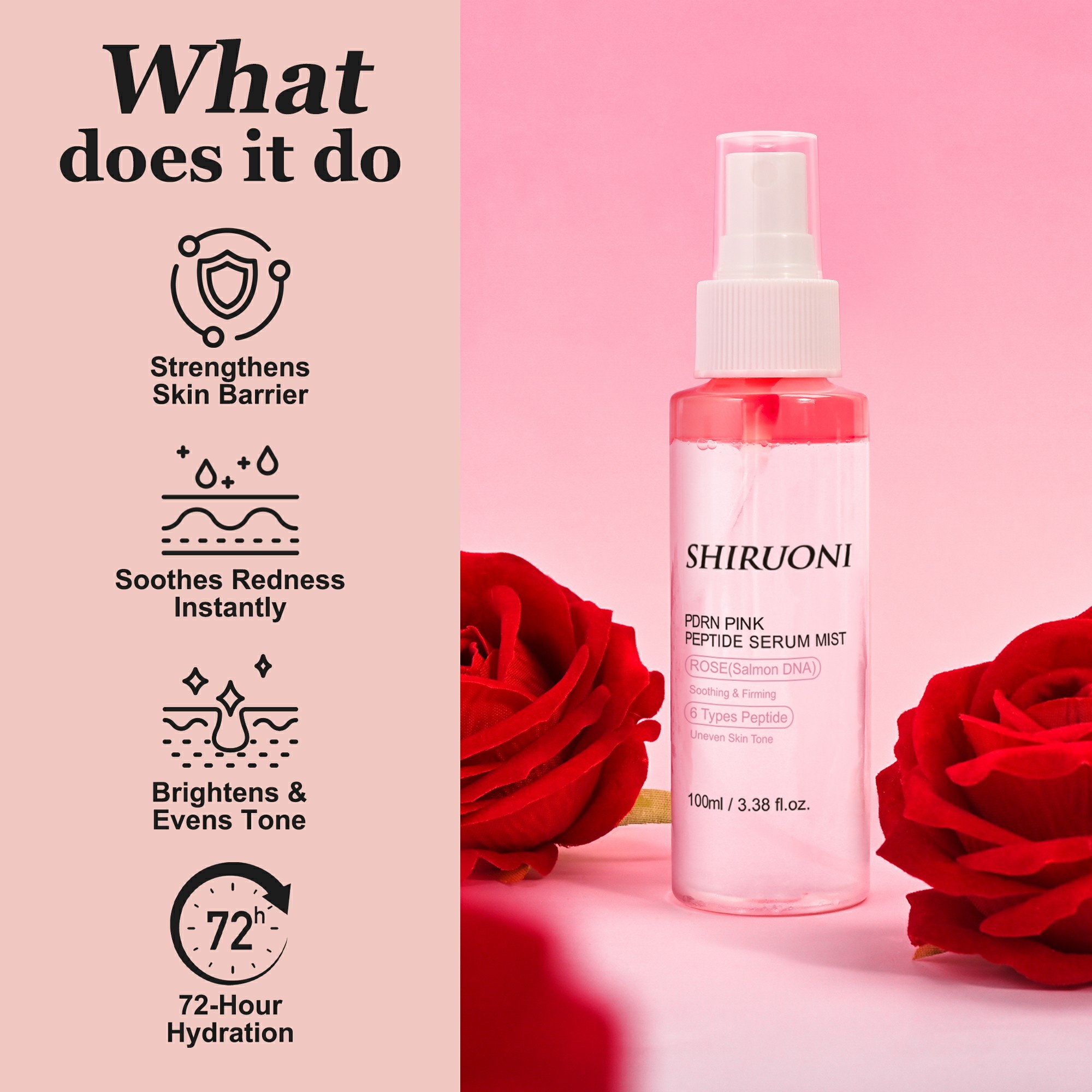 PDRN Pink Peptide Rose Serum Mist