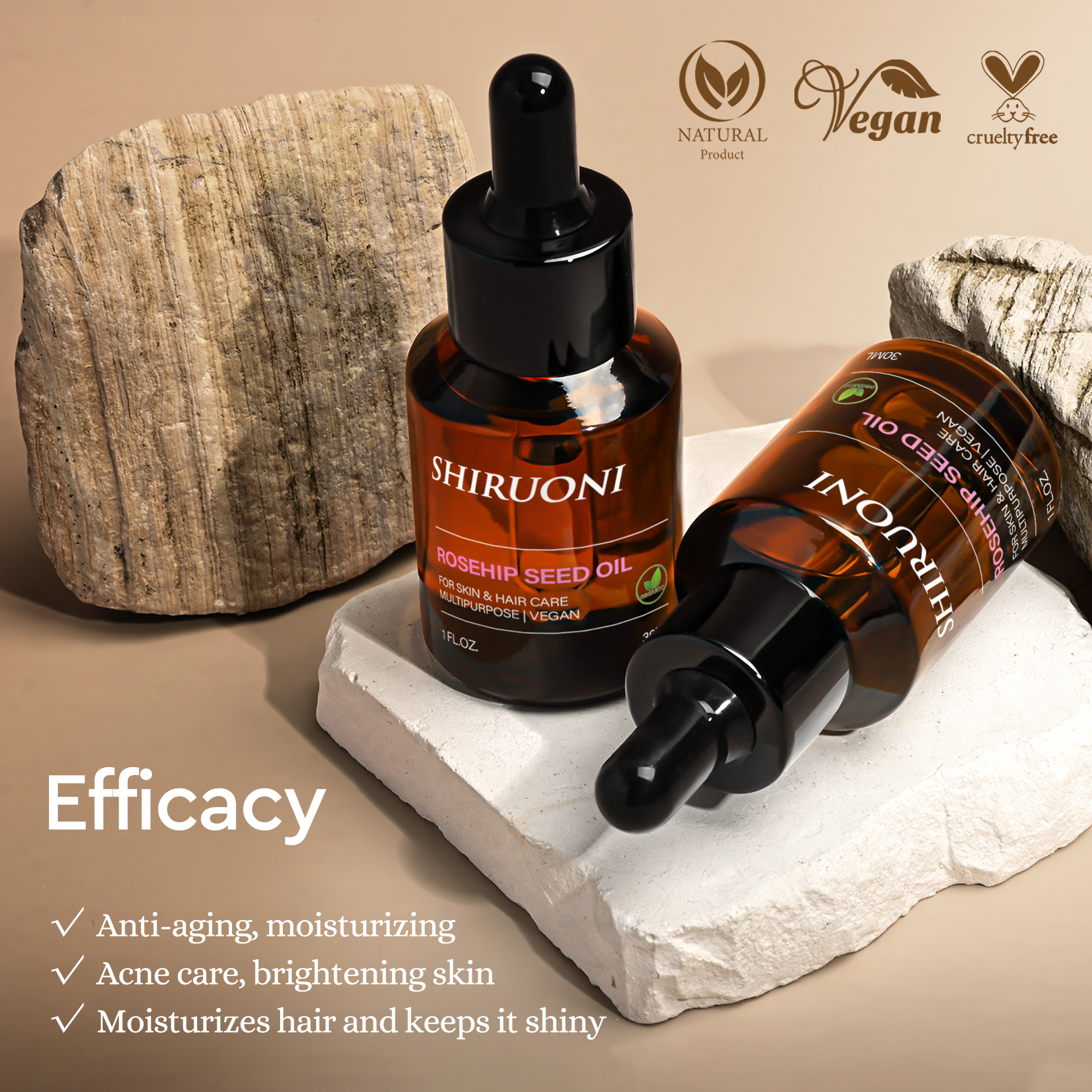 Rosehip Seed Oil, Face & Hair Care
