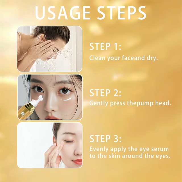 How to Apply 5% Caffeine Eye Serum with Massage Ball Applicator