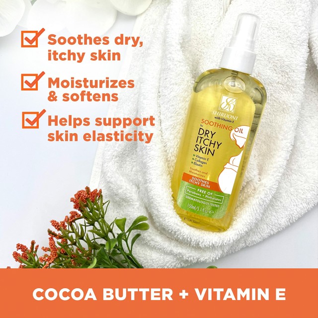 soothing oil with vitamin e for stretch mark care oem private label