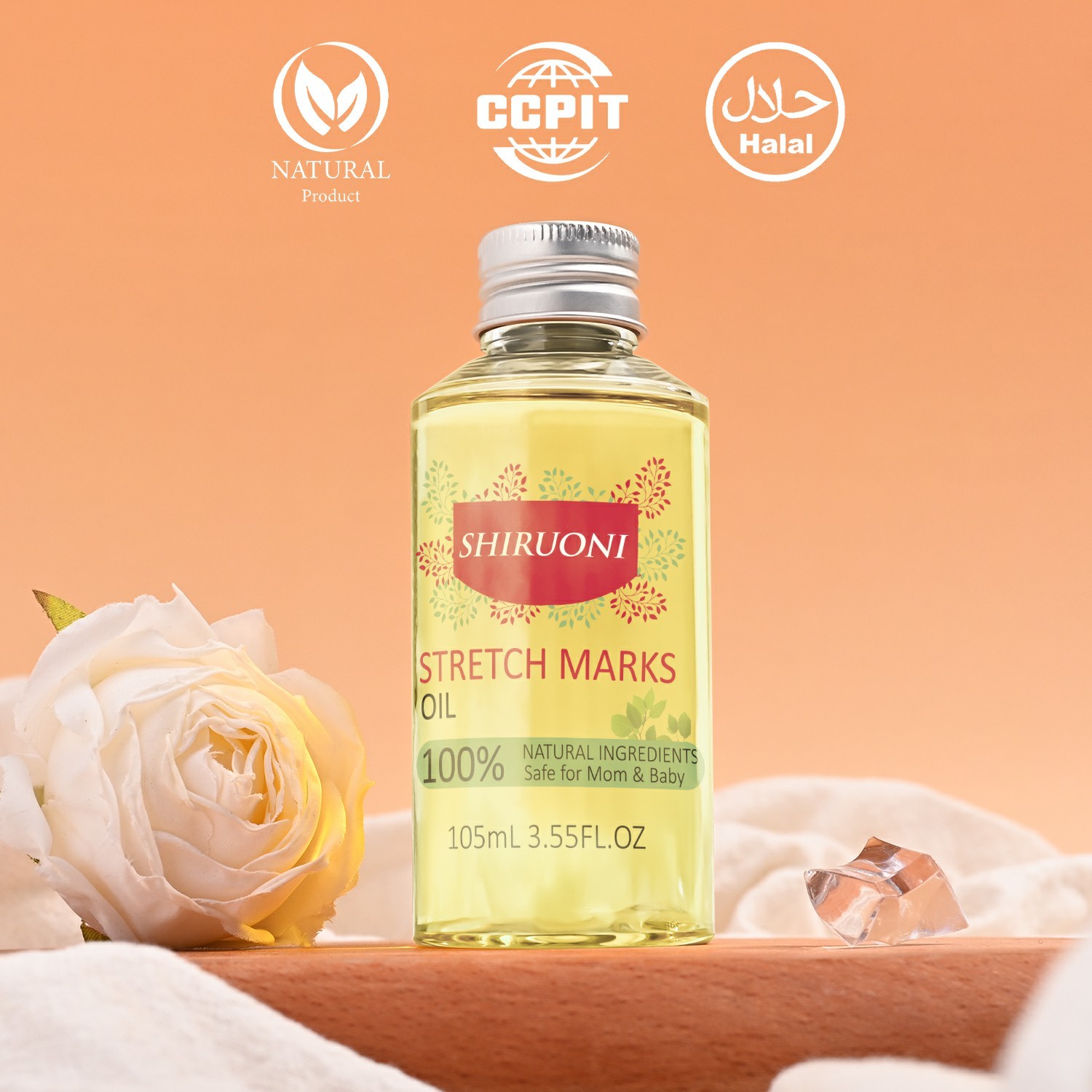 stretch mark removing oil with hyaluronic acid custom formula