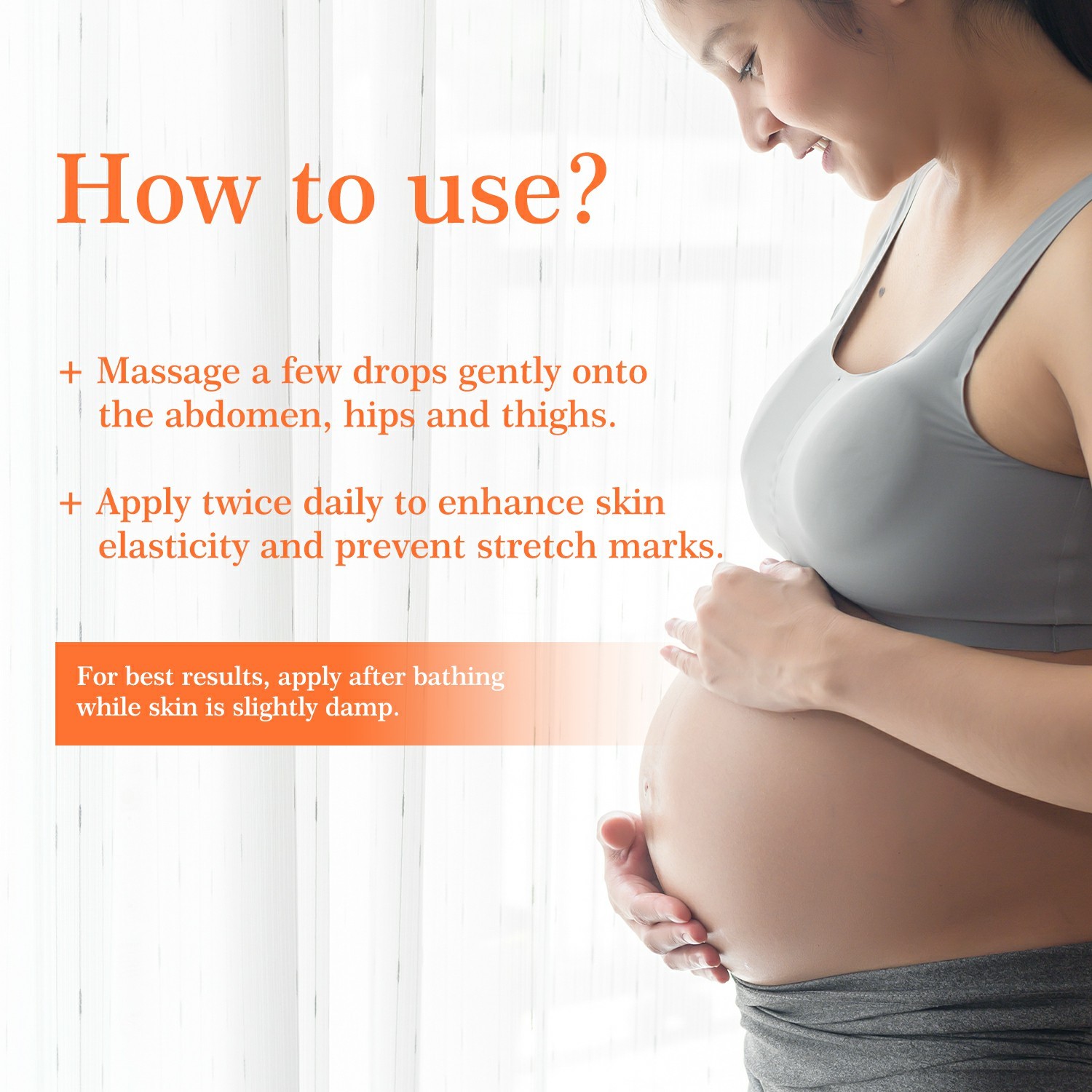 organic belly oil for stretch mark prevention private label