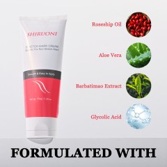 Private Label Red & Purple Stretch Mark Cream with Rosehip Oil
