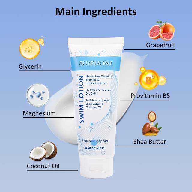 Aloe Shea Butter Coconut Oil Swim Body Lotion Factory