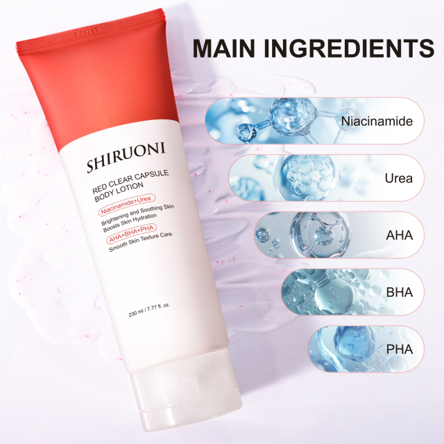 soothing body lotion for sensitive skin with aha bha pha