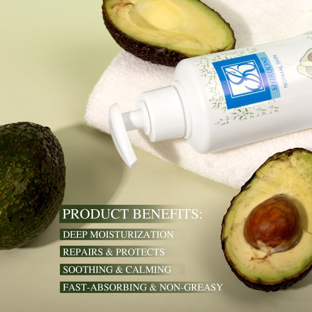 nourishing avocado body lotion for sensitive skin oem manufacturing