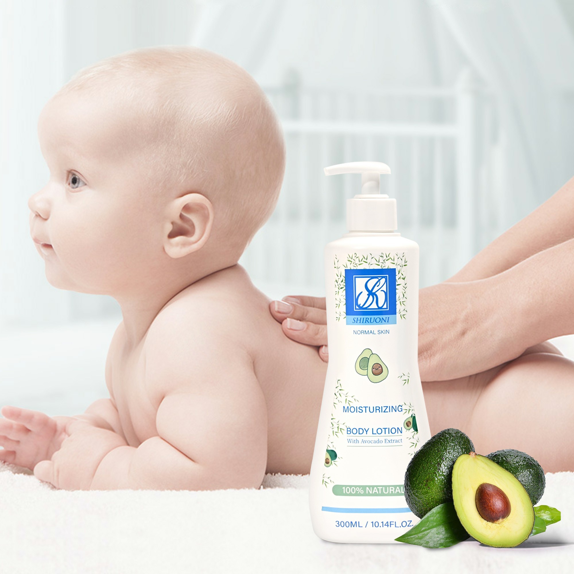 moisturizing avocado lotion fast absorbing formula oem private label