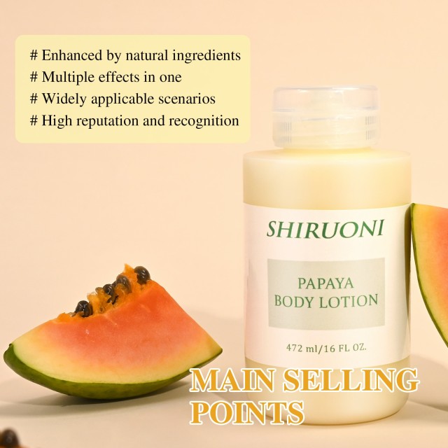 OEM Custom Papaya Body Lotion Exfoliating Benefits
