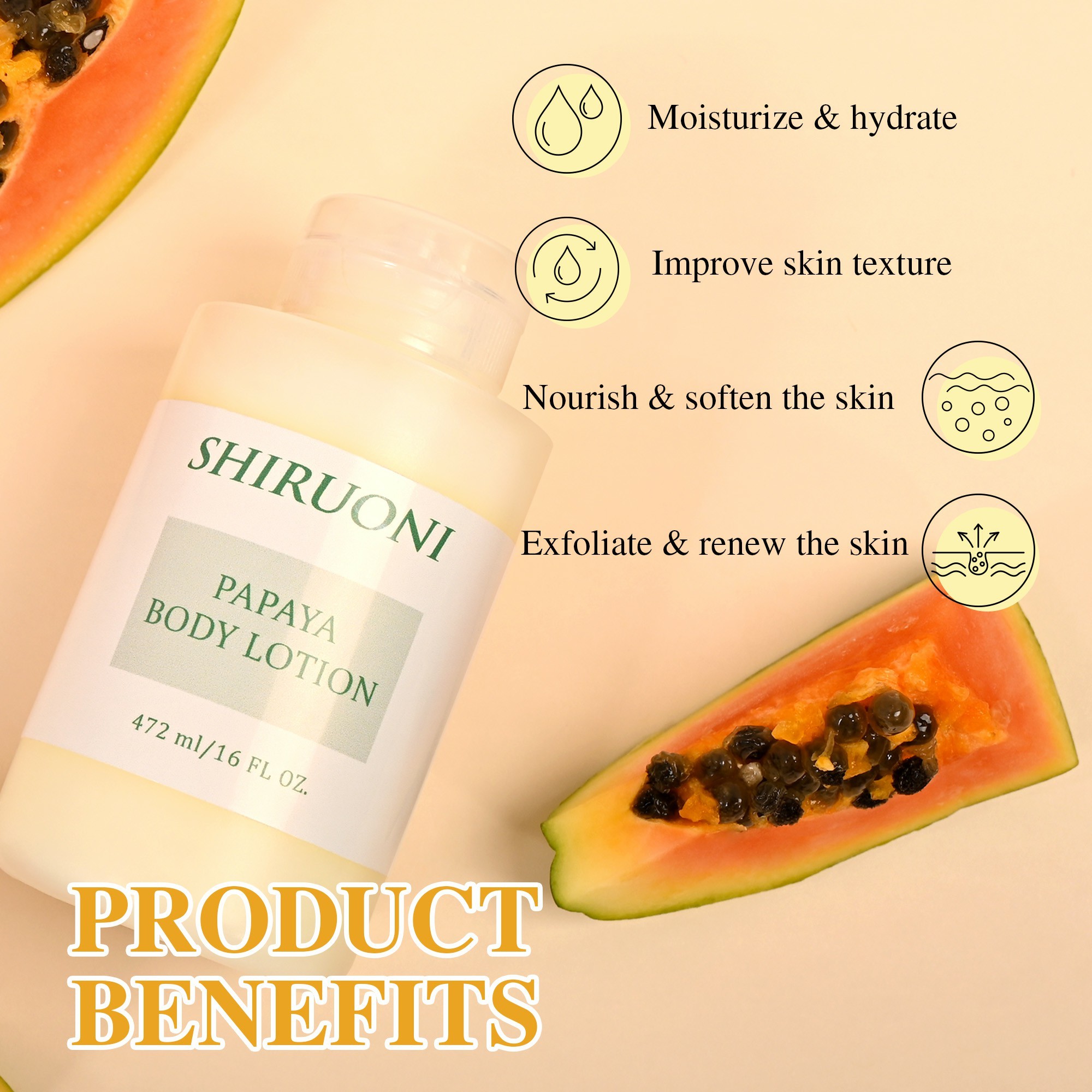 Custom Papaya Body Lotion for Skincare Brands & Retailers