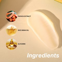 Papaya Extract Rice Bran Oil Glycerin Body Lotion Factory