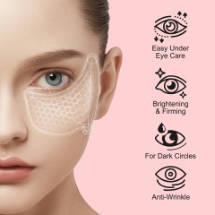 Hydrogel under eye mask for puffiness and wrinkles