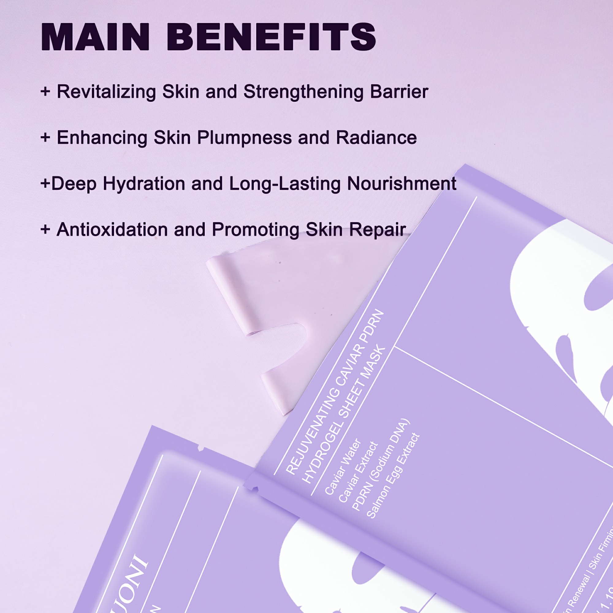 Wholesale hydrogel sheet mask OEM supplier for skincare brands