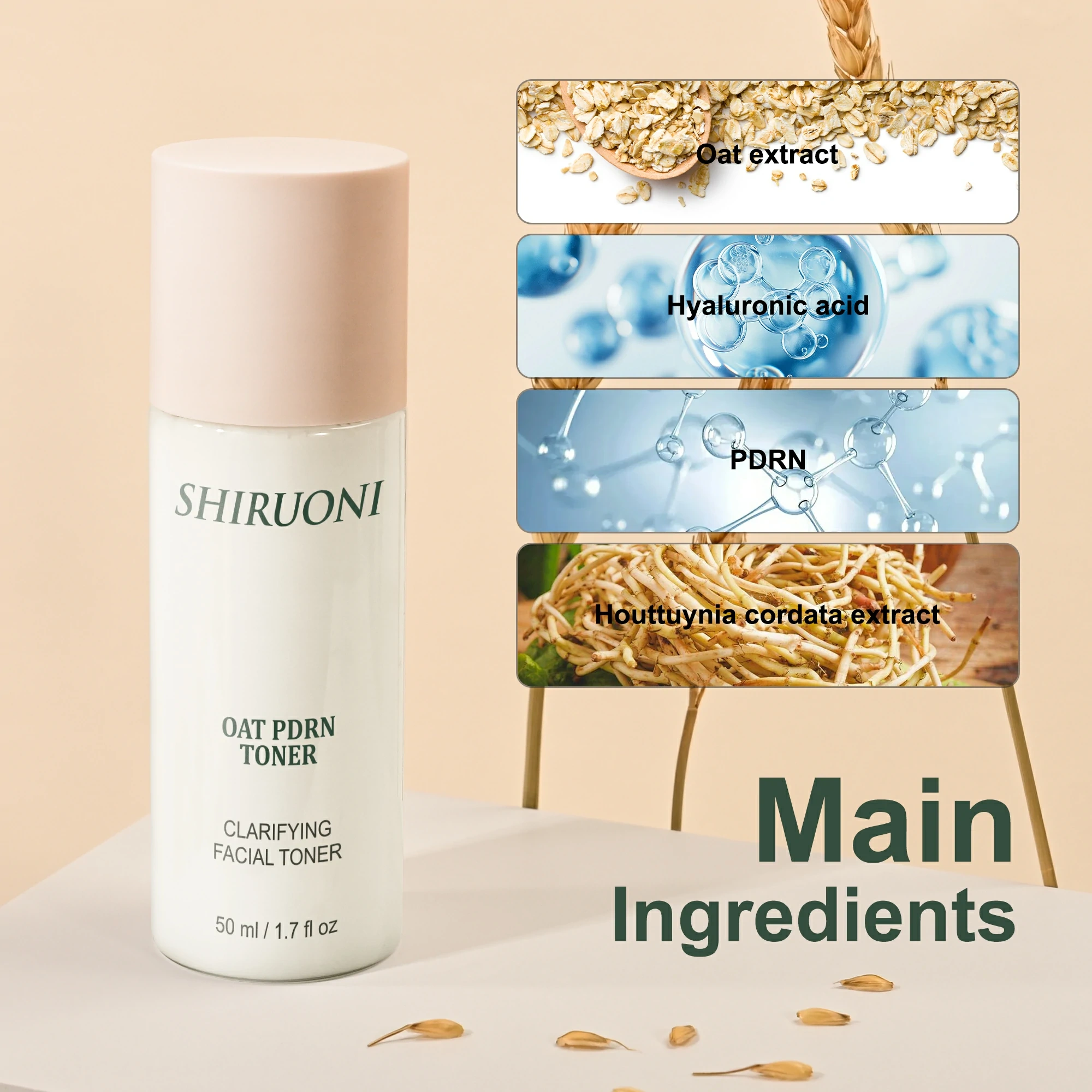 PDRN toner with hyaluronic acid custom formulation