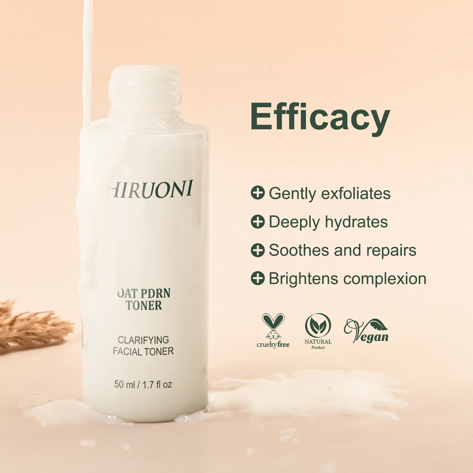 Hydrating and soothing oat toner OEM factory production