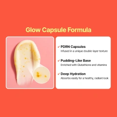 Antioxidant moisturizer with pudding-like texture and PDRN capsules