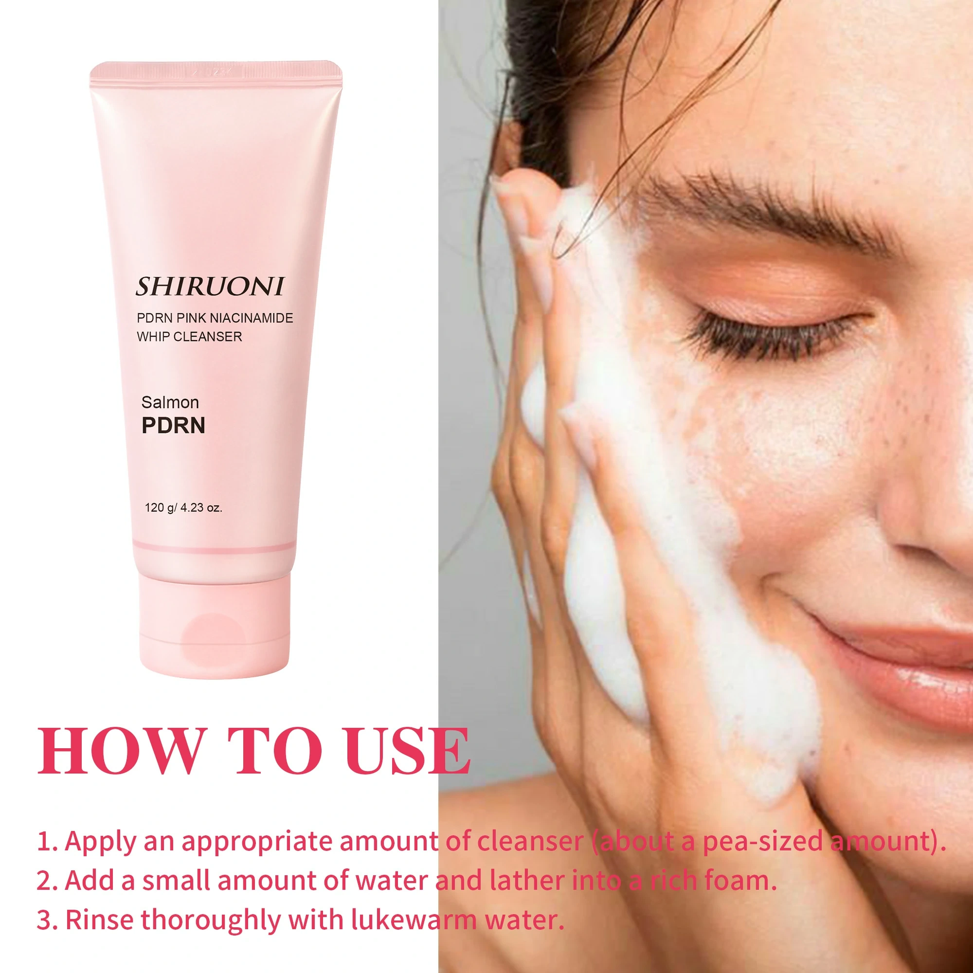 Custom PDRN facial cleanser production for private label skincare