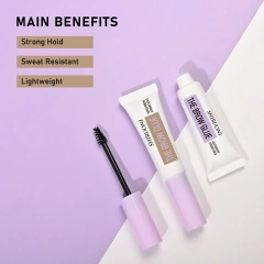 Strong hold keeps brows styled all day

Lightweight & non-sticky formula for comfort

Sweat-resistant and long-lasting

Available in Clear, Brown, and Grey tints

Ideal for eyebrow glue stick or gel formulations

Perfect for OEM/private label beauty brands