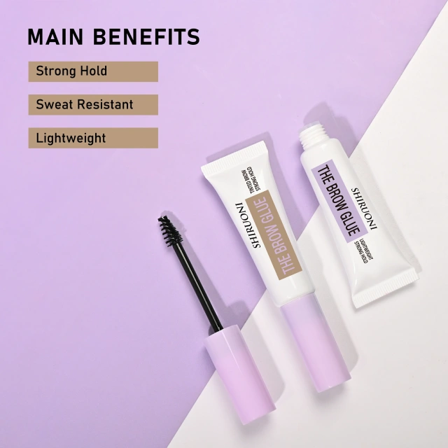 Strong hold keeps brows styled all day

Lightweight & non-sticky formula for comfort

Sweat-resistant and long-lasting

Available in Clear, Brown, and Grey tints

Ideal for eyebrow glue stick or gel formulations

Perfect for OEM/private label beauty brands