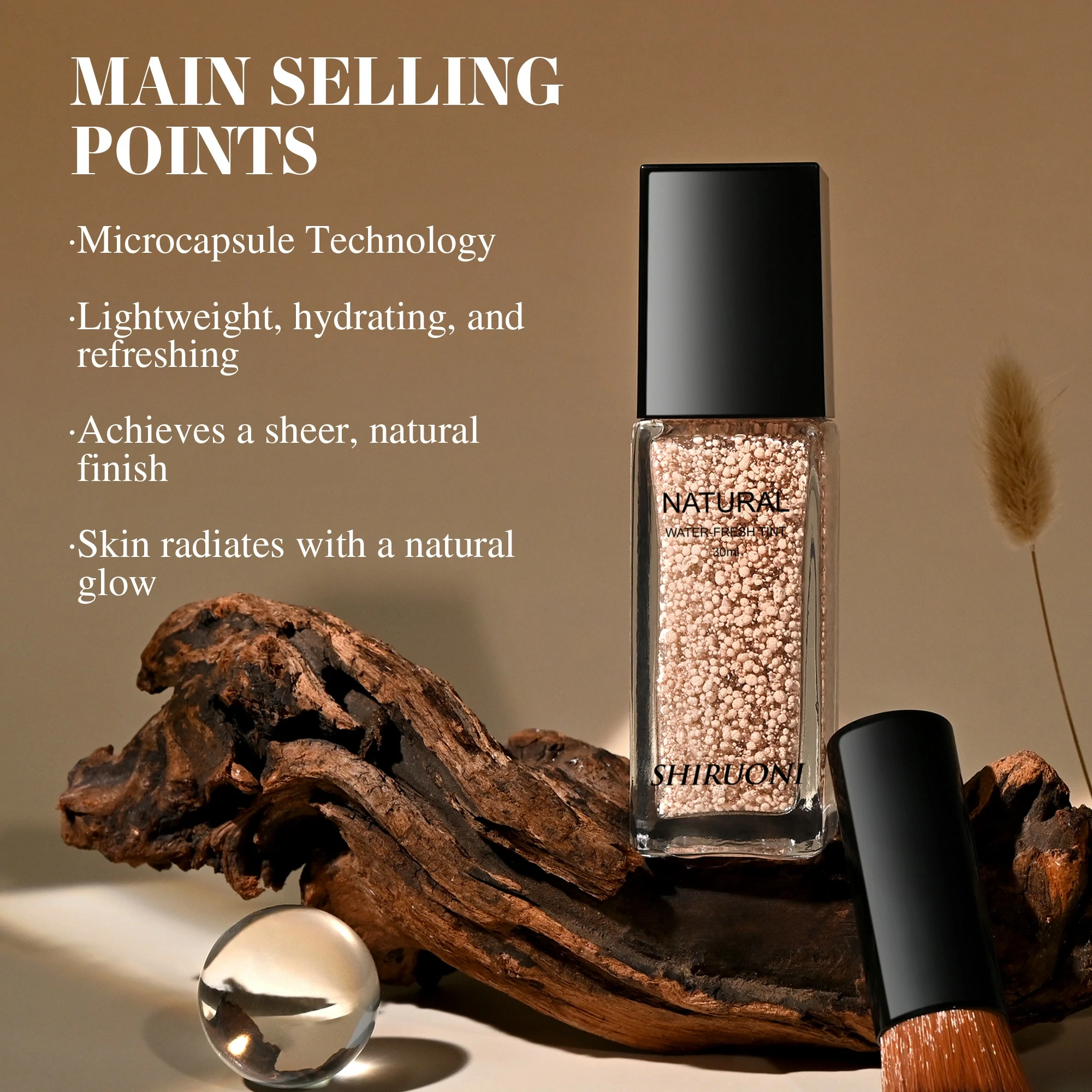 custom hydrating foundation production:
Lightweight & breathable liquid texture for daily wear
Hydrating formula ideal for dry or combination skin
Natural finish enhances skin tone with sheer coverage
Microcapsule technology releases pigment for a fresh glow
Inspired by luxury water tints like Chanel Water-Fresh Tint
Perfect for OEM & private label foundation makeup lines