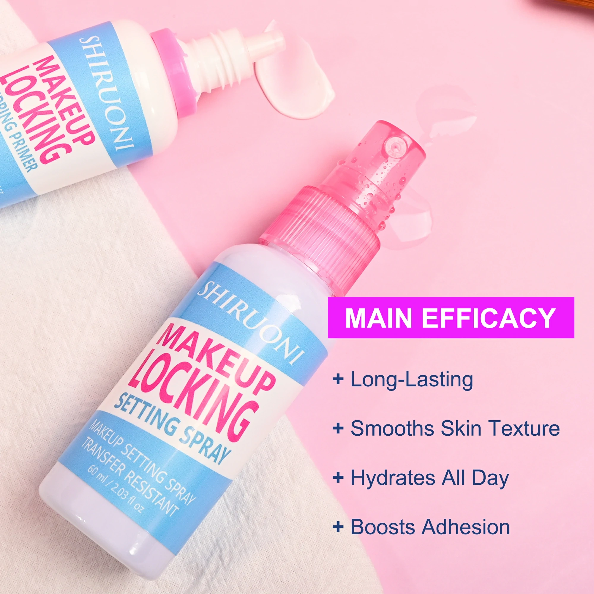 private label makeup base products:

Long-Lasting Makeup Hold – prevents fading and smudging for up to 16 hours

Smooth, Filtered Finish – minimizes pores and refines texture

Hydrates All Day – prevents cakiness and dry patches

Non-Sticky Formula – absorbs quickly, leaving skin soft and balanced