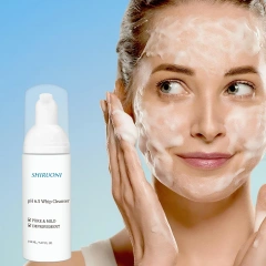 Mild hydrating whip cleanser foam texture