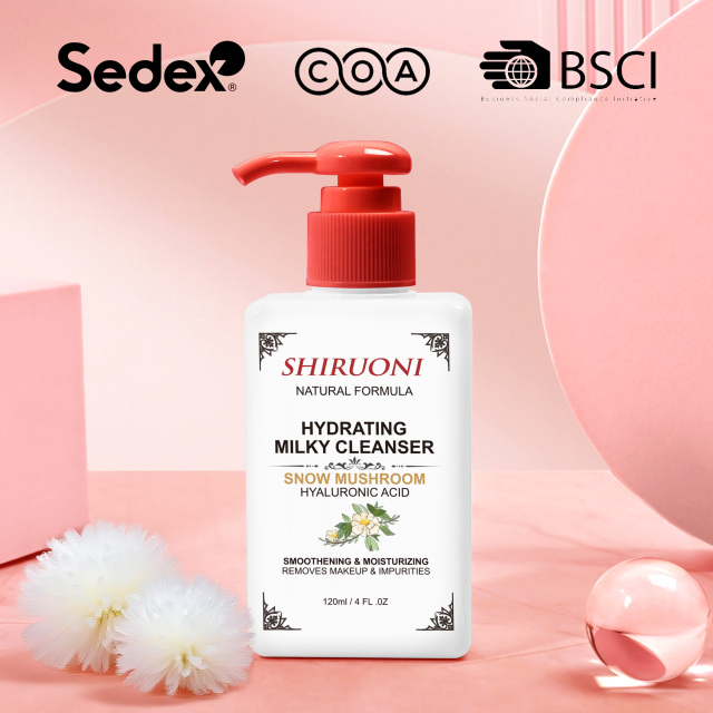 Factory production of organic milky face wash